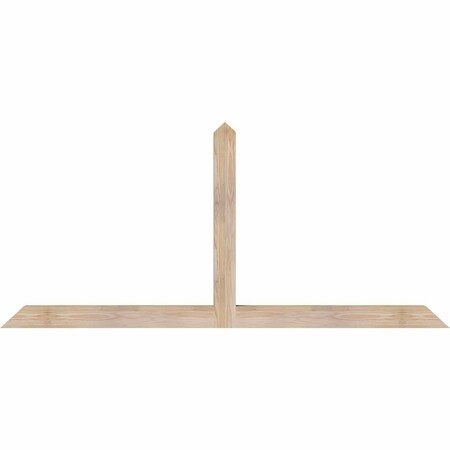 Ekena Millwork Portland Smooth Timber Gable Bracket, Douglas Fir, 72"W x 33"H x 3 1/2"D x 3 1/2"F, 11/12 Pitch GBW072X33X0404POR00SDF